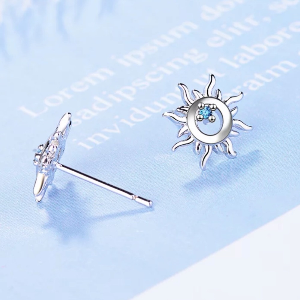 Sterling Silver 925 CZ Stud Earrings